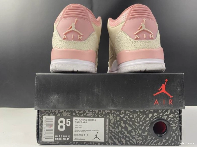 Kick Theory Sail Jordan Retro (W) Air Pink 3 Rust CK9246-116 0630